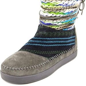 Toms 7 Fleece Ankle Suede Jacquard Nepal Boots